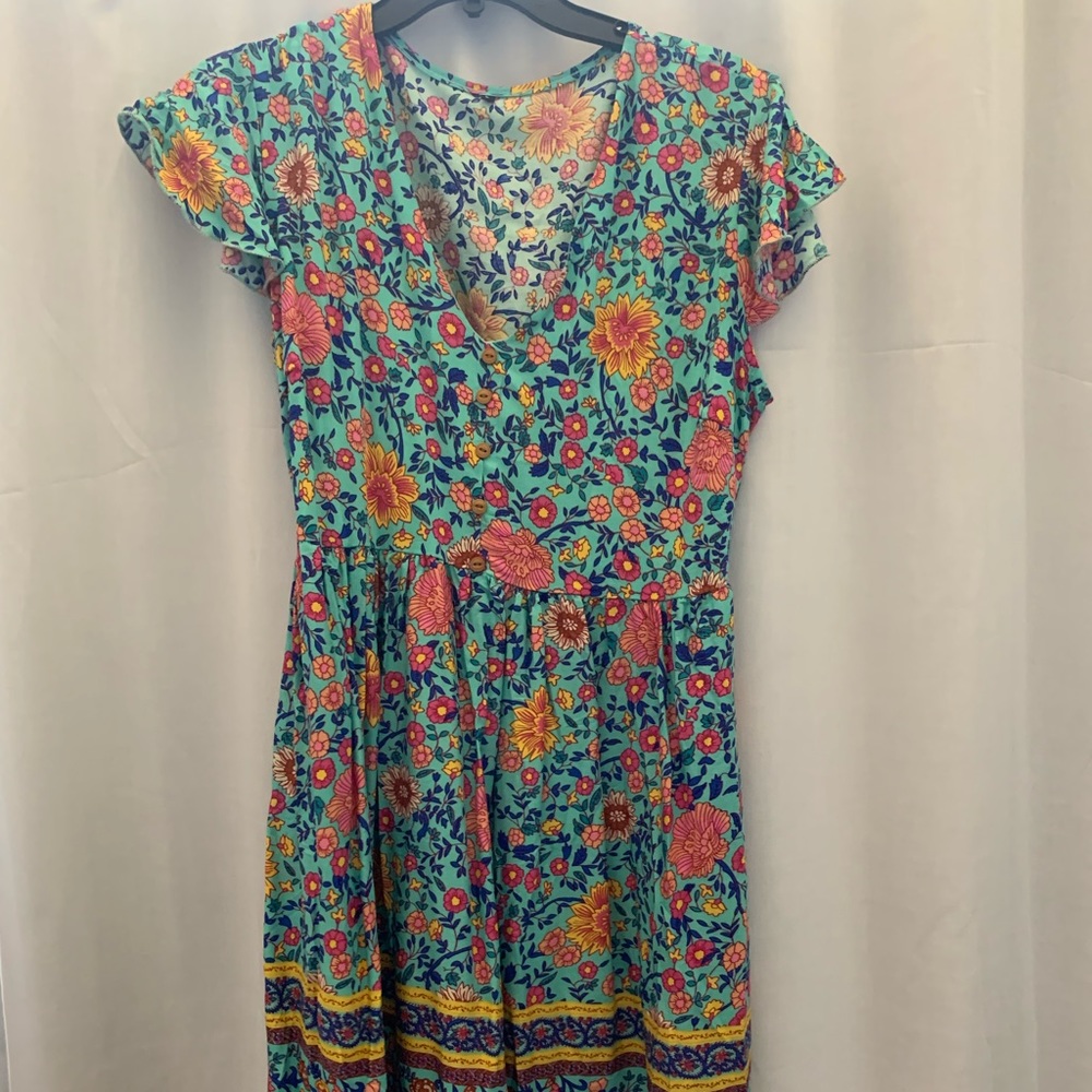 floral bright dress
